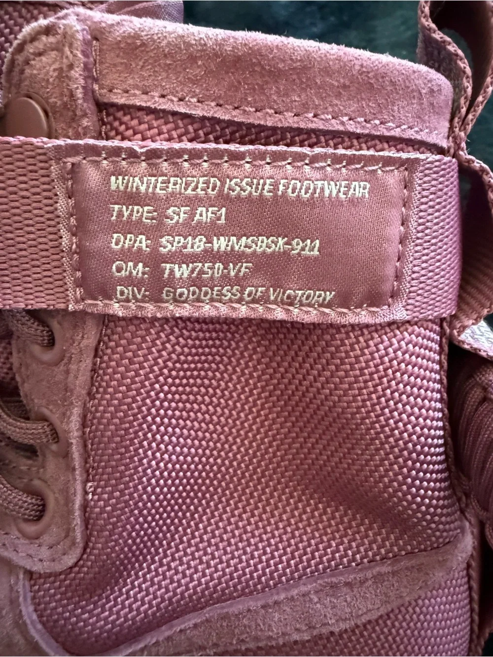 Nike Women's SF Air Force 1 Pink 'Force Is Female' High Top Size 6